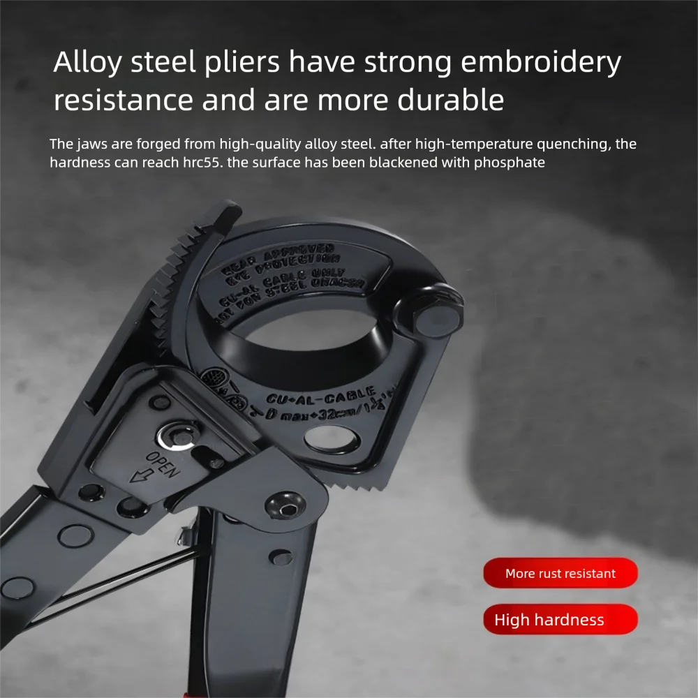 اسئلة كابل القاطع HS-520A سلك كماشة القطع مقص أداة كهربائي سلك القاطع كبير عبر القسم كابل أداة كماشة