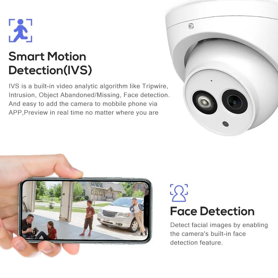 Imagem -03 - Dahua Oem-home Security Video Surveillance Câmera ir Built-in Mic P2p 6mp Câmera ip Substituir Ipc-hdw4631c-a 4mp Ipc-hdw4433c-a