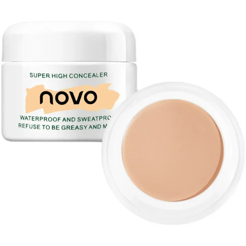 Crema de base correctora profesional, cobertura completa, manchas de acné, ojeras, hidratante, brillo duradero, tono de piel