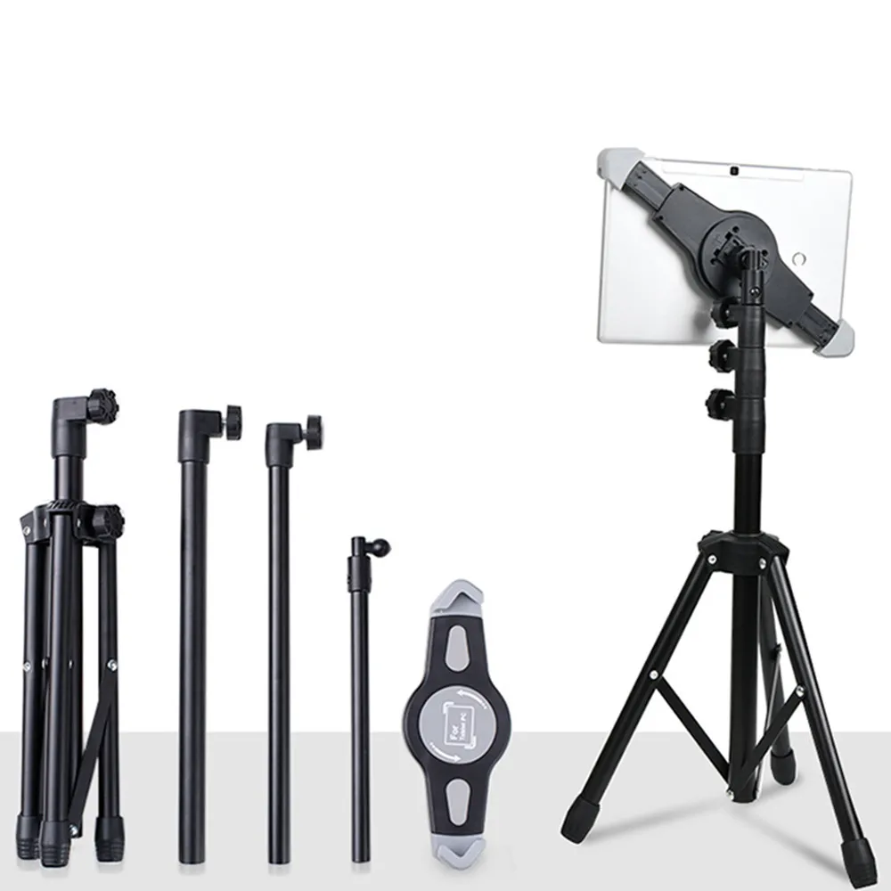 Top! Foldable Floor Tablet Tripod Stand Mount for iPad Samsung Lenovo Huawei Xiaomi Universal 7 - 15 Inch Tablet Holer 360