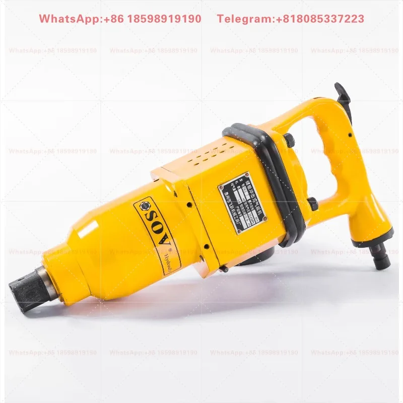 SOV 1 Inch Air Hydraulic Impact Wrench Heavy Duty Pneumatic Hydraulic Nut Remover Wrench for Truck Construction Machinery Repair