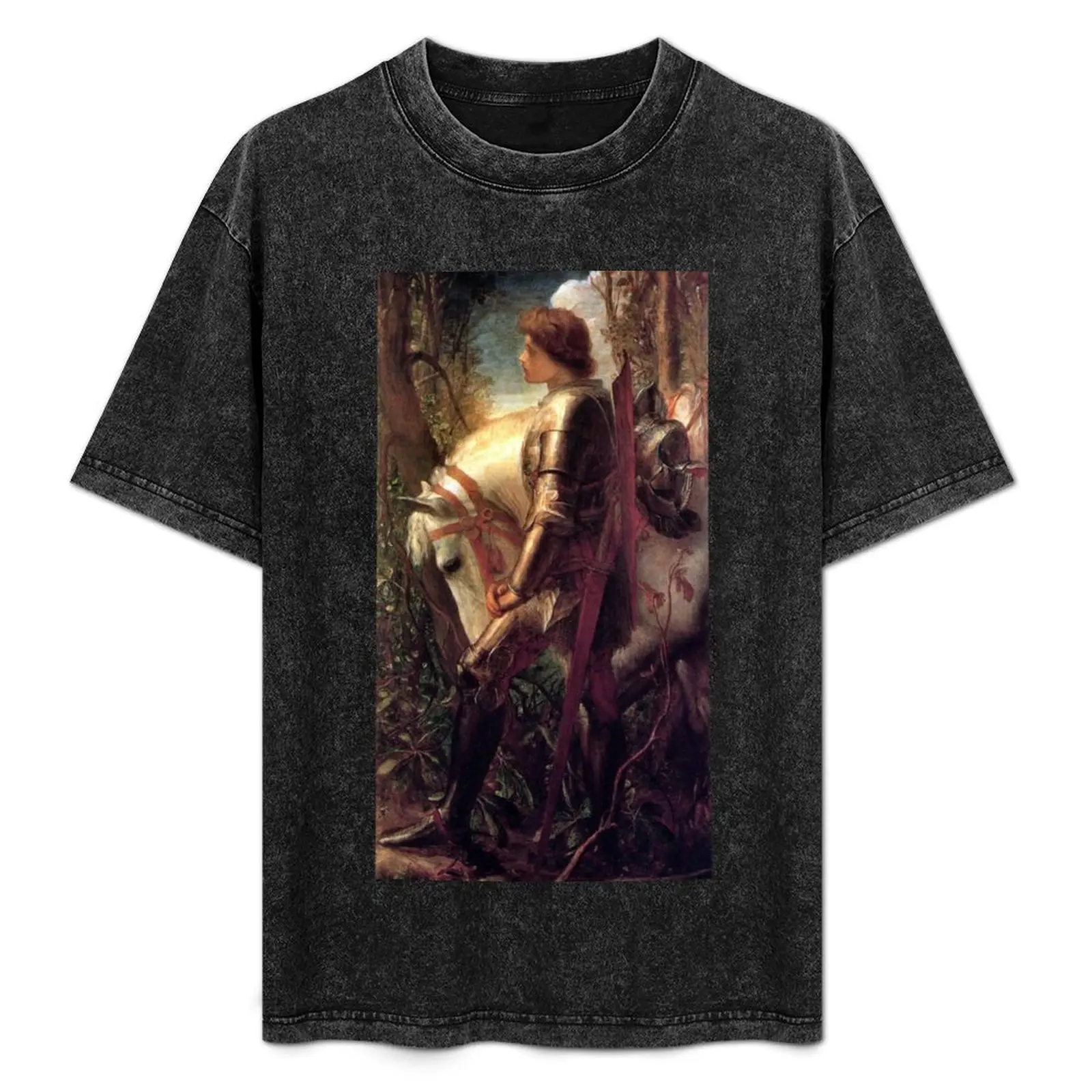 Sir Galahad - George Frederic Watts T-Shirt graphic t shirts anime blue archive vintage t shirt men