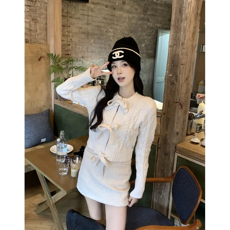 Sweet Sle Long Sve Strickpullover Damen Winter New Faion Slim Fit Sli Gürtel Vielseitige Strickwaren Trendige Oberbekleidung