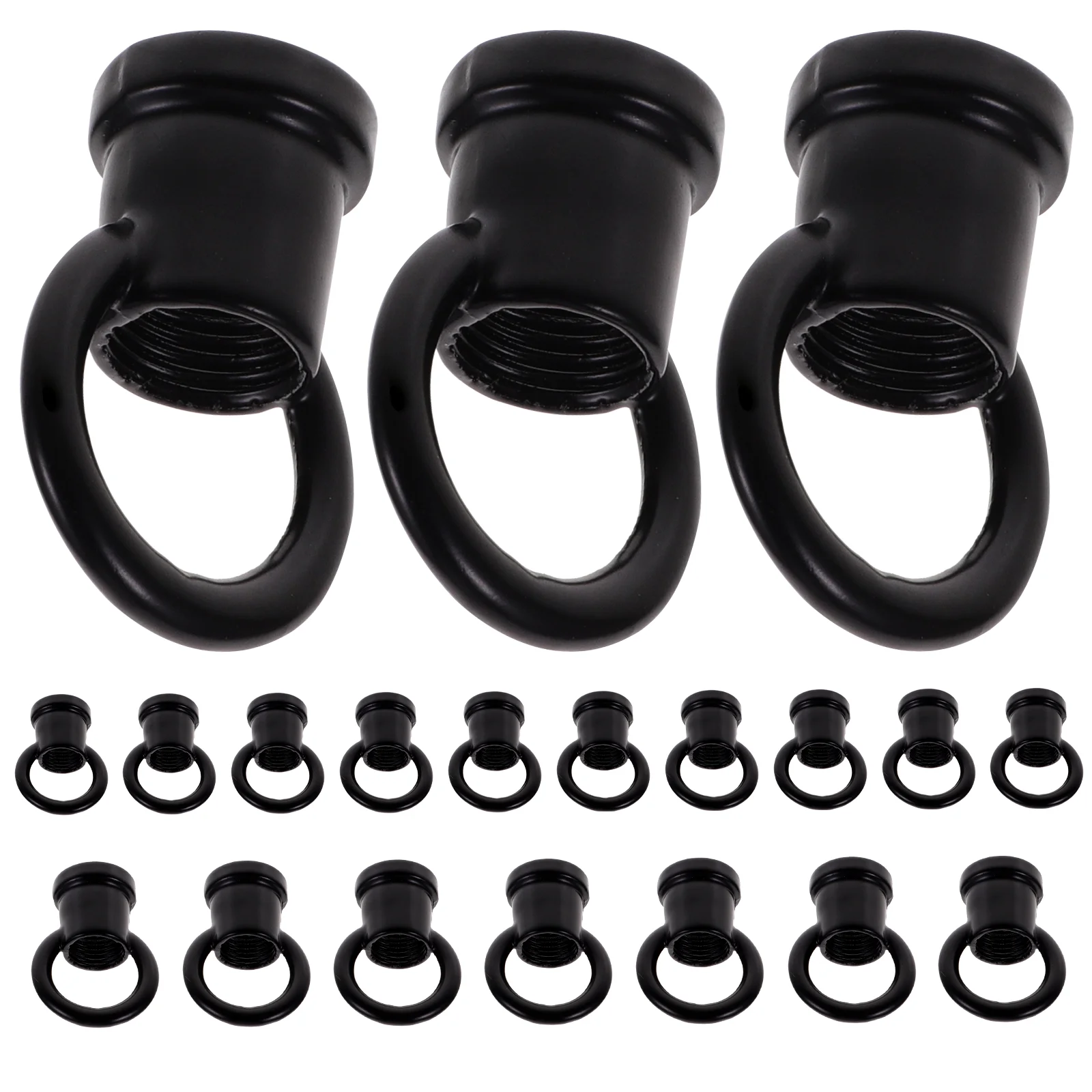 

20 Pcs Strong Ring Lamp Loop Screws Replacement Light Hooks Ceiling Chandelier Parts Eye Nut Lantern for Wall-mounted