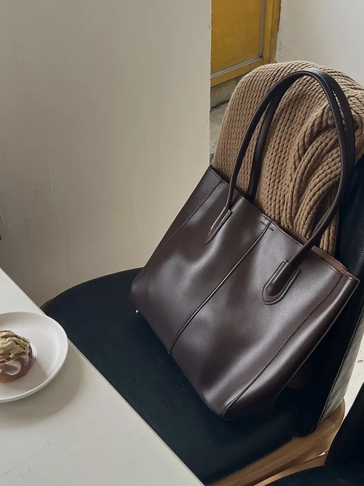 CGCBAG, bolso de mano de marca de lujo de diseñador a la moda para mujer, bolso cuadrado Simple sólido de gran capacidad, bolsos de cuero PU de alta calidad