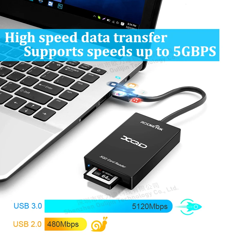 USB 3.0 5Gbps High Speed ​​Xtra Quick Disk Memory Card XQD Card Reader Camera Laptop Accessories for Nikon Sony Lexar SanDisk