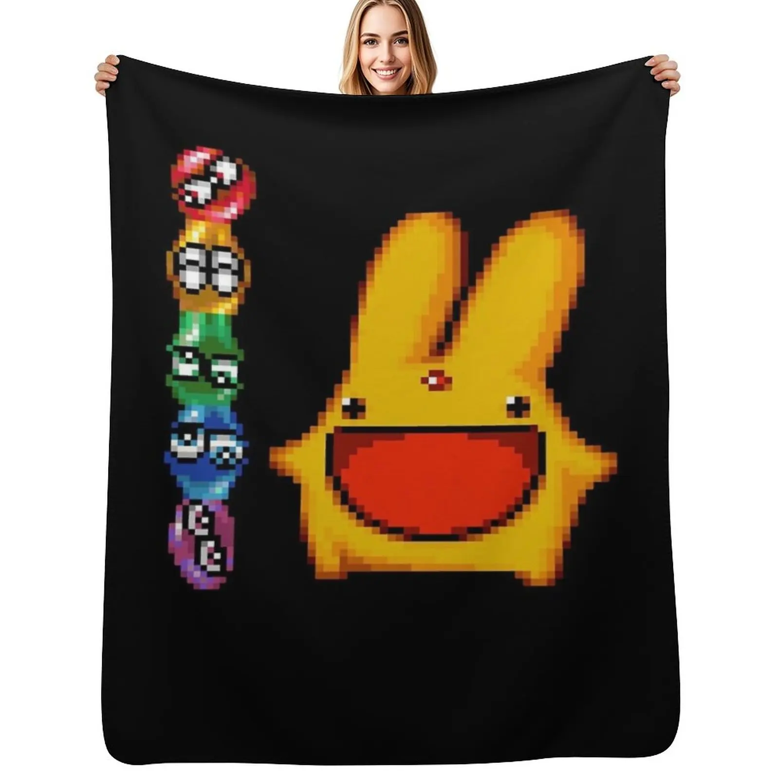 

Puyo Puyo And Carbuncle Slim Fit Classic T Throw Blanket Summer Cool Breathable Blanket for Sleeping