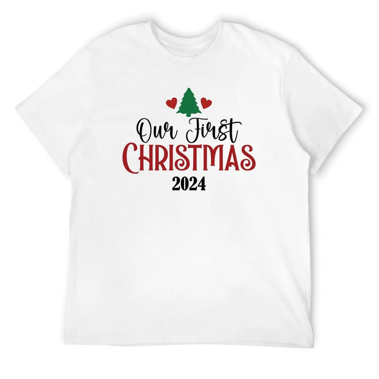 Our First Christmas 2024 Christmas family Shirts for men women kids grandpa grandma papa bear T-Shirt