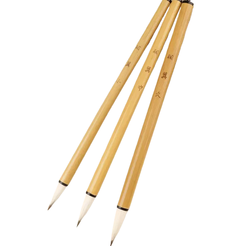 Multiple Hair Brush Chinese Traditional Calligraphy Brush Regular Script Writing Brush For Beginner Chinese Drawing Supplies
