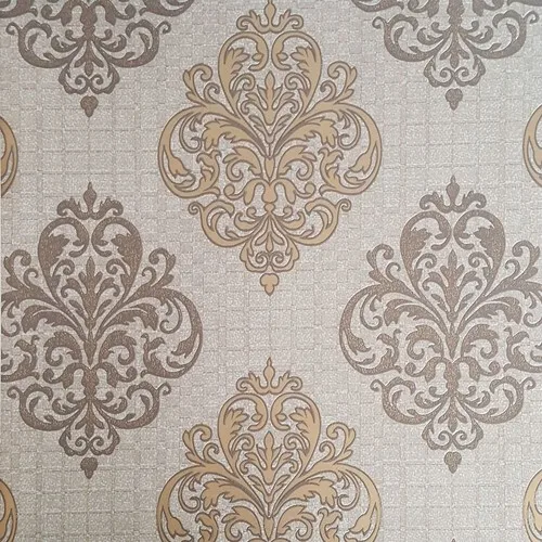 金色のフラミンゴ17222不織布ダマスクパターン壁紙