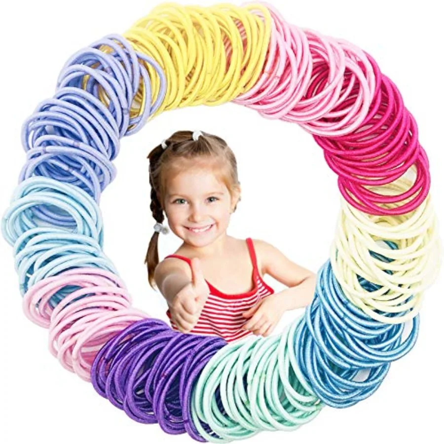 200pcs Hair Ties for Hair Ties Toddler Girls for Girls Elastic Hair Bands Small