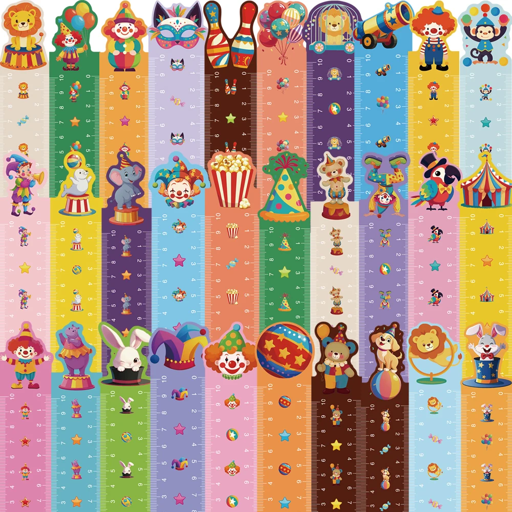 30PCS Circus Bookmark Card Reading Laptop Luggage Waterproof Graduation Graffiti Stationery Pages Bookmarks