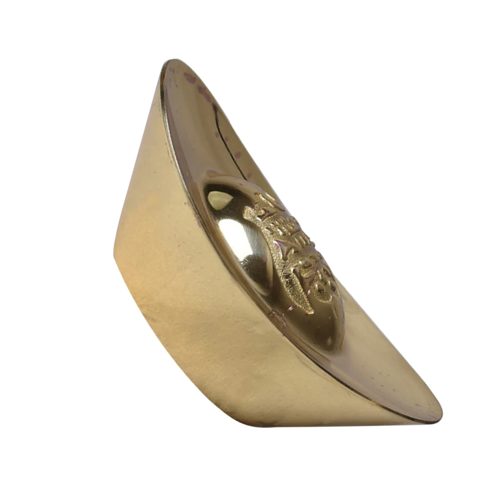 Tempat Pena Ingot Emas Rak Kuas Hadiah Tempat Tinta Rak Kantor Klasik dari Kuningan