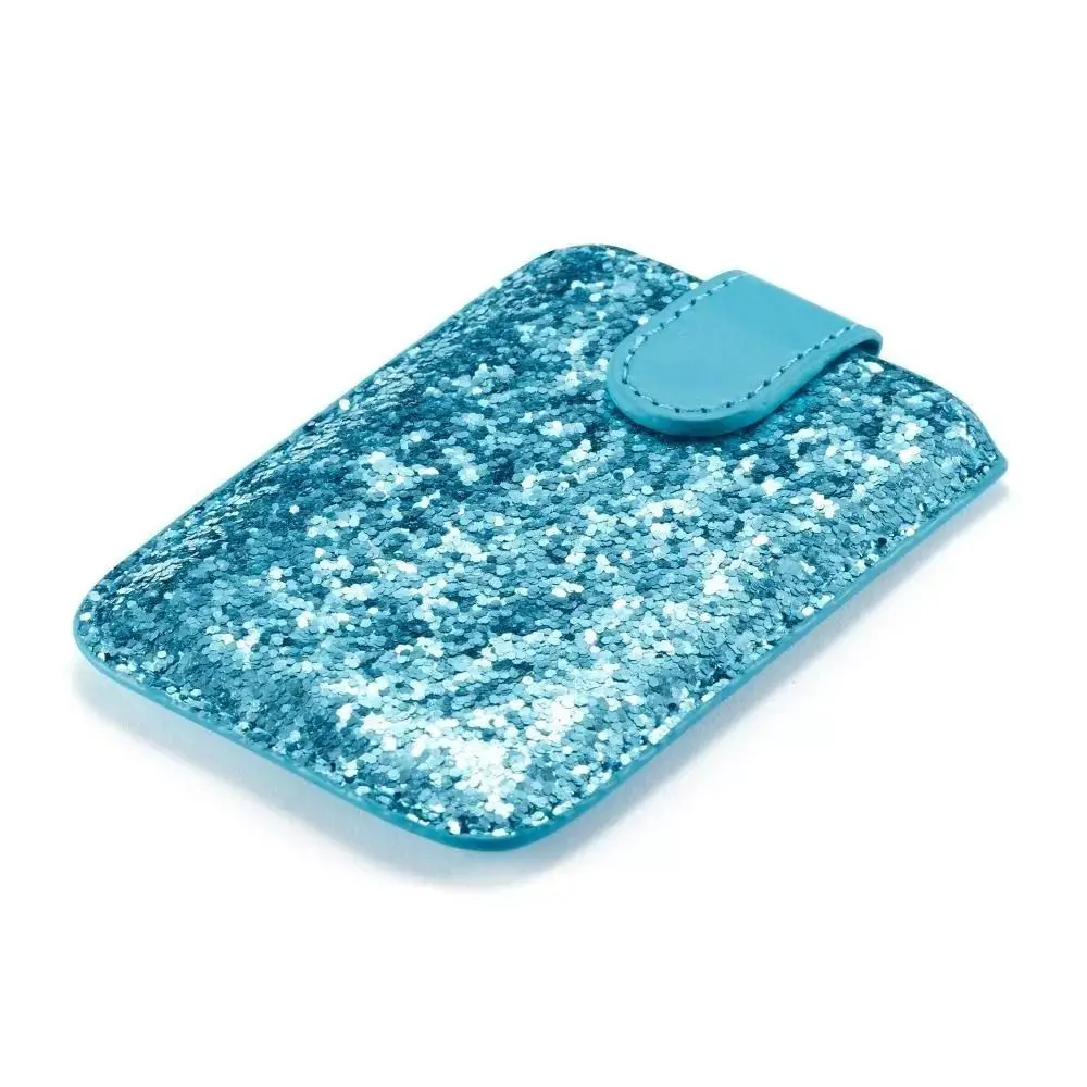 5 جيوب للبطاقات حامل بطاقة الهوية الهاتف بو الجلود لاصق الهاتف الخليوي المحفظة حالة تتفاعل حجب بلون الترتر بطاقة كم