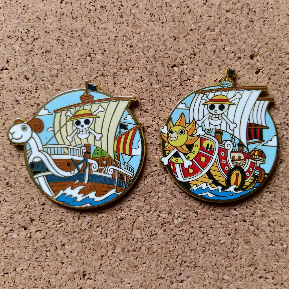 Beautiful Ship Hard Enamel Pin Lapel Pins Women Men Brooch for Clothes Cute Badges Metal Jewelry Accessories Fans Gift