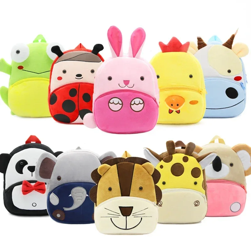 Nueva mochila de animales de dibujos animados para niños pequeños, mochila portátil con bonito pingüino y abeja, Mini bolso escolar pequeño para niña pequeña