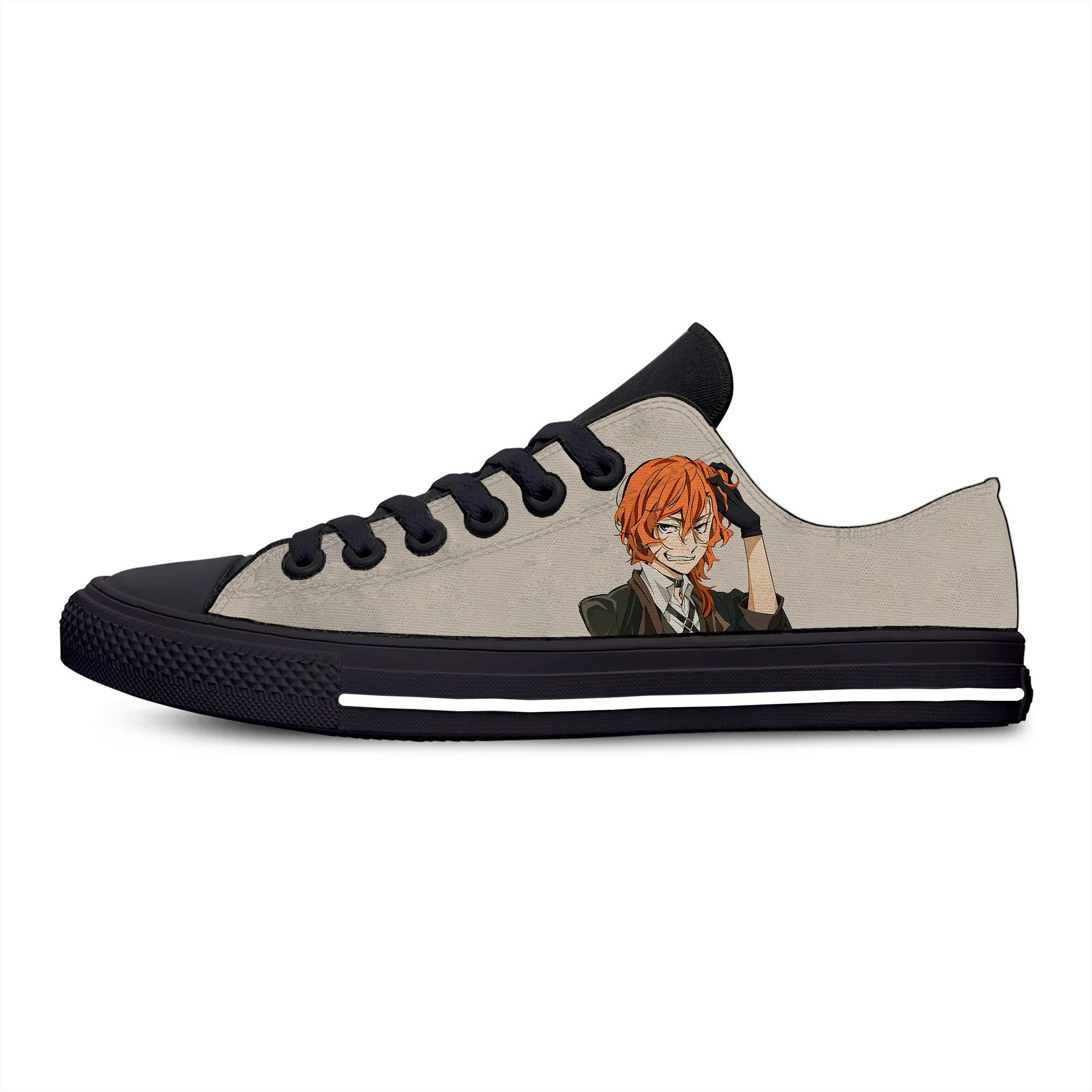 Bungou Stray Dogs Chuuya Nakahara Anime Fashion Casual Shoes Hot Breathable Men Women Sneakers Low Top Lightweight Board Shoes view 3