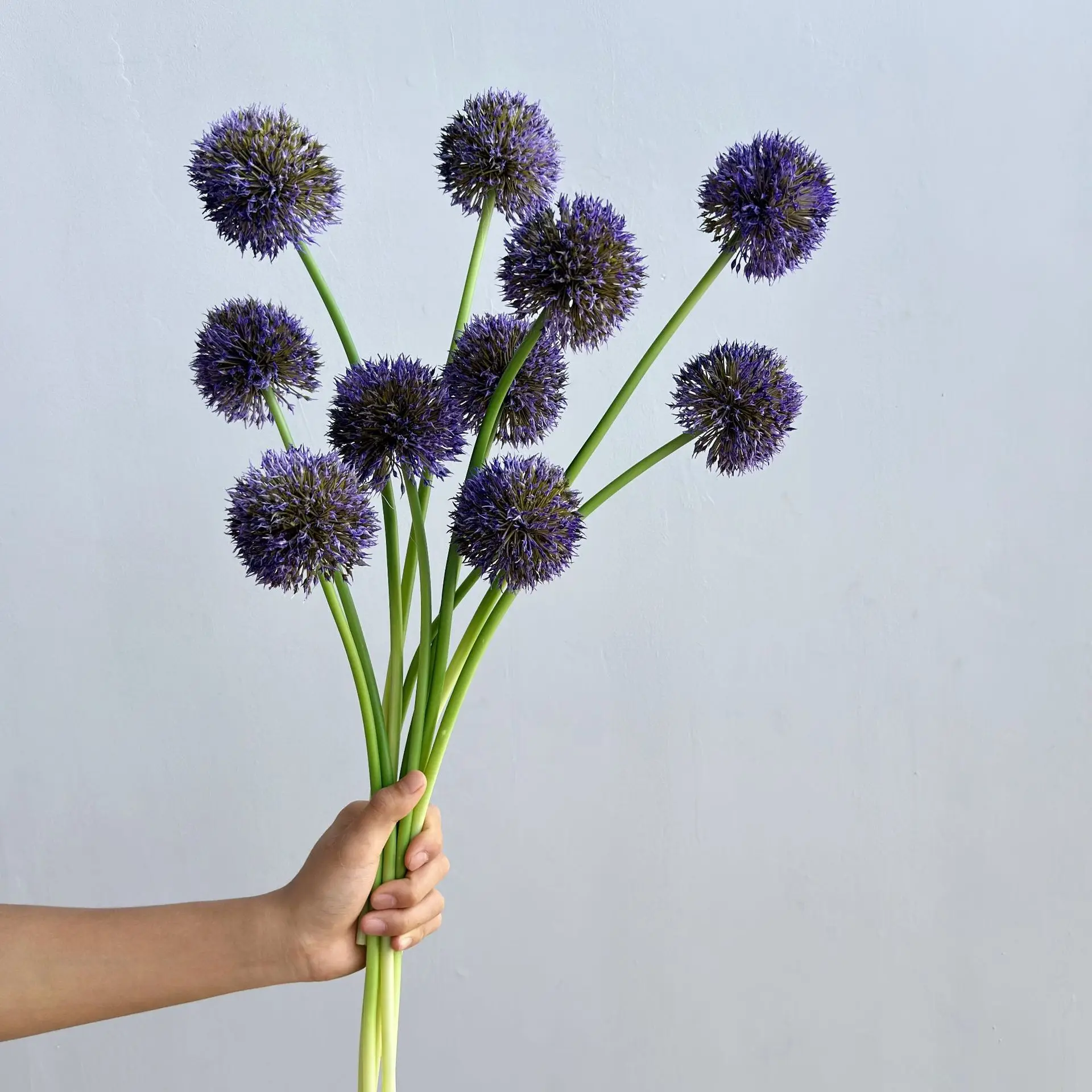 10 Stück Künstliche Plastikblumen Zwiebelkugeln Heimdekoration Zwiebelblumen Brautstrauß Hochzeitsdekoration Party Fotografie-Requisiten – Detail 3