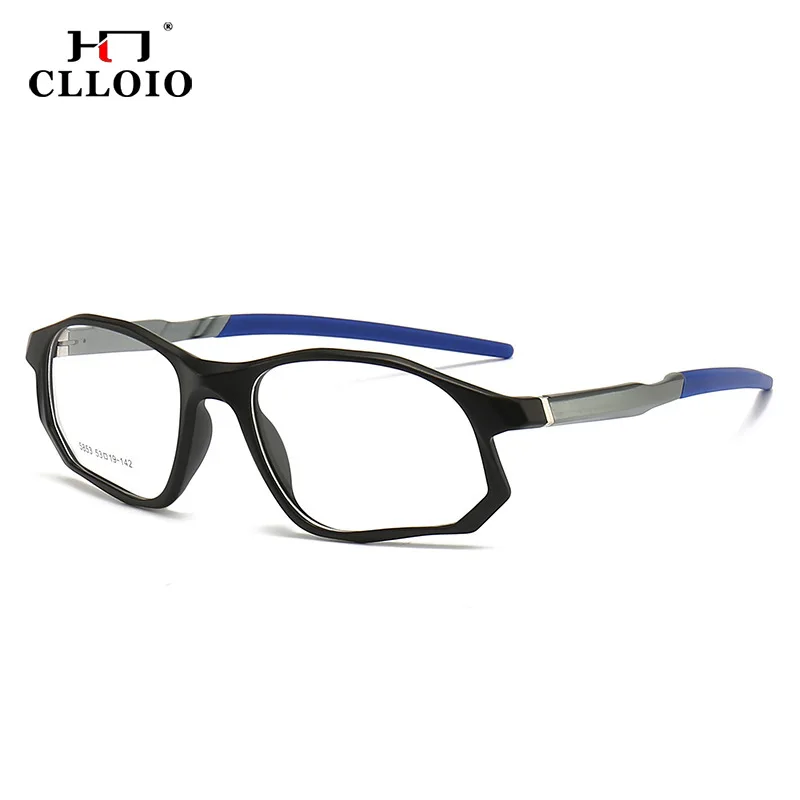 CLLOIO Classic Fashion Durable Myopia Oversize Frame For Men Basketball Tennis Geometric Optical Frame Customizable Prescription
