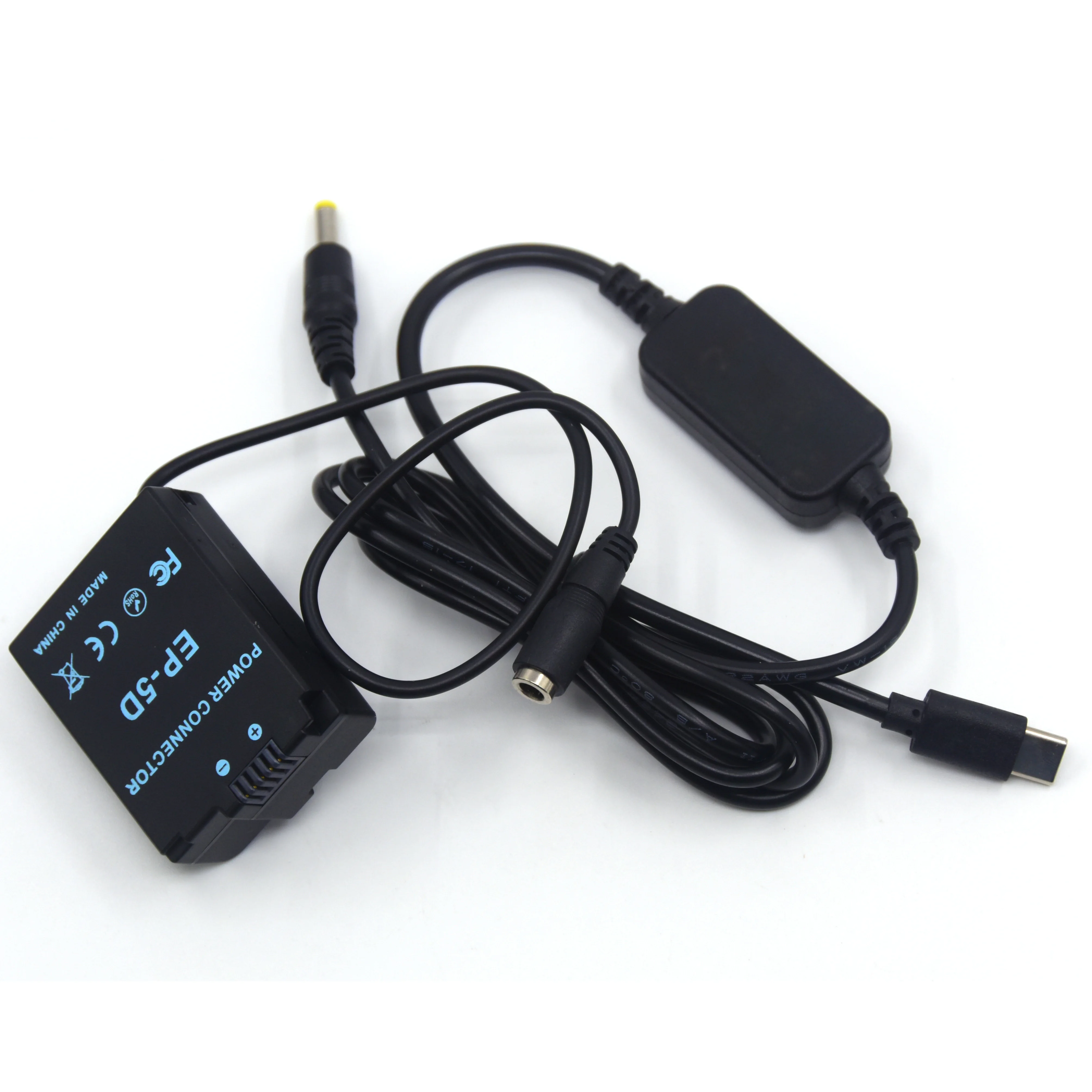 Convertitore USB tipo C PD a cavo DC + accoppiatore EP-5D DC ENEL21 EN-EL21 impugnatura batteria fittizia per Nikon 1 V2 1 V2