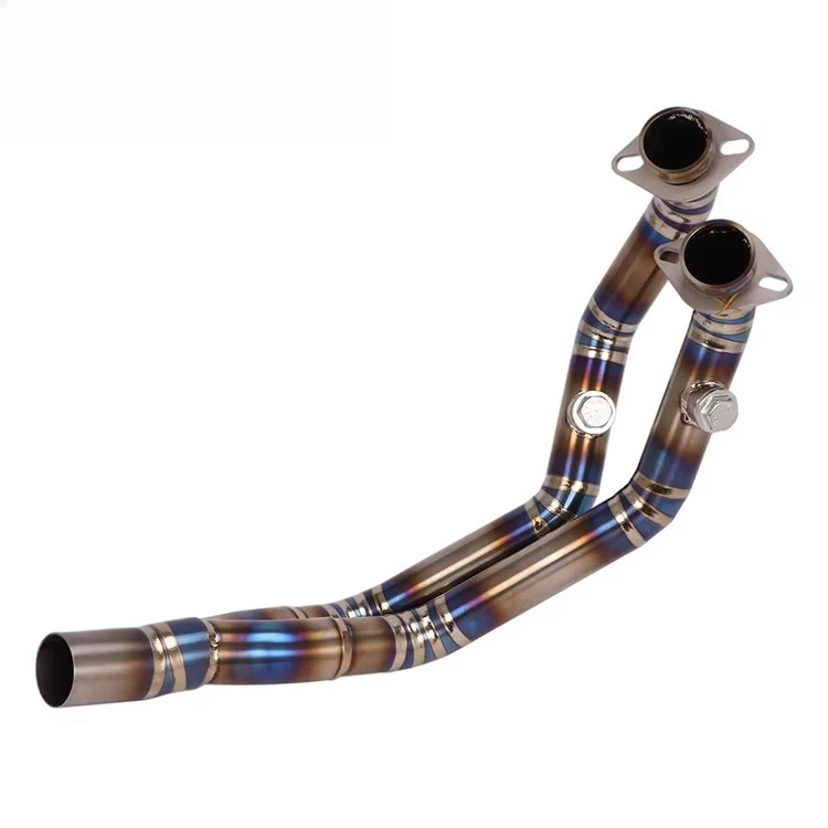 Motorcycle Exhaust System Exhaust Pipe for Leoncino BJ500 Exhaust Header Pipe Titanium Alloy Bend Pipe