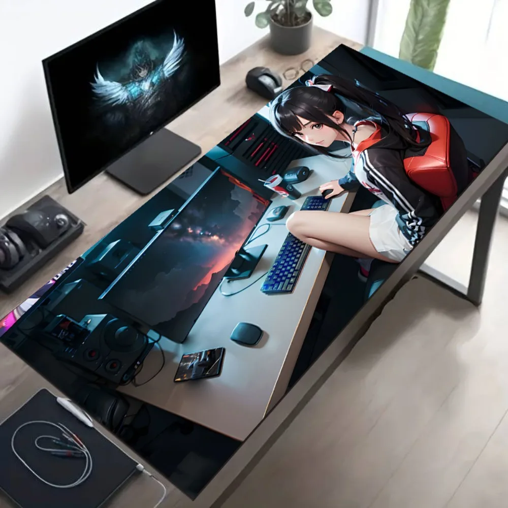 

Коврик для мыши из диатомовой грязи с милым рисунком в стиле киберспорта, с нескользящей резиновой основой и гладкой полиэстеровой поверхностью.