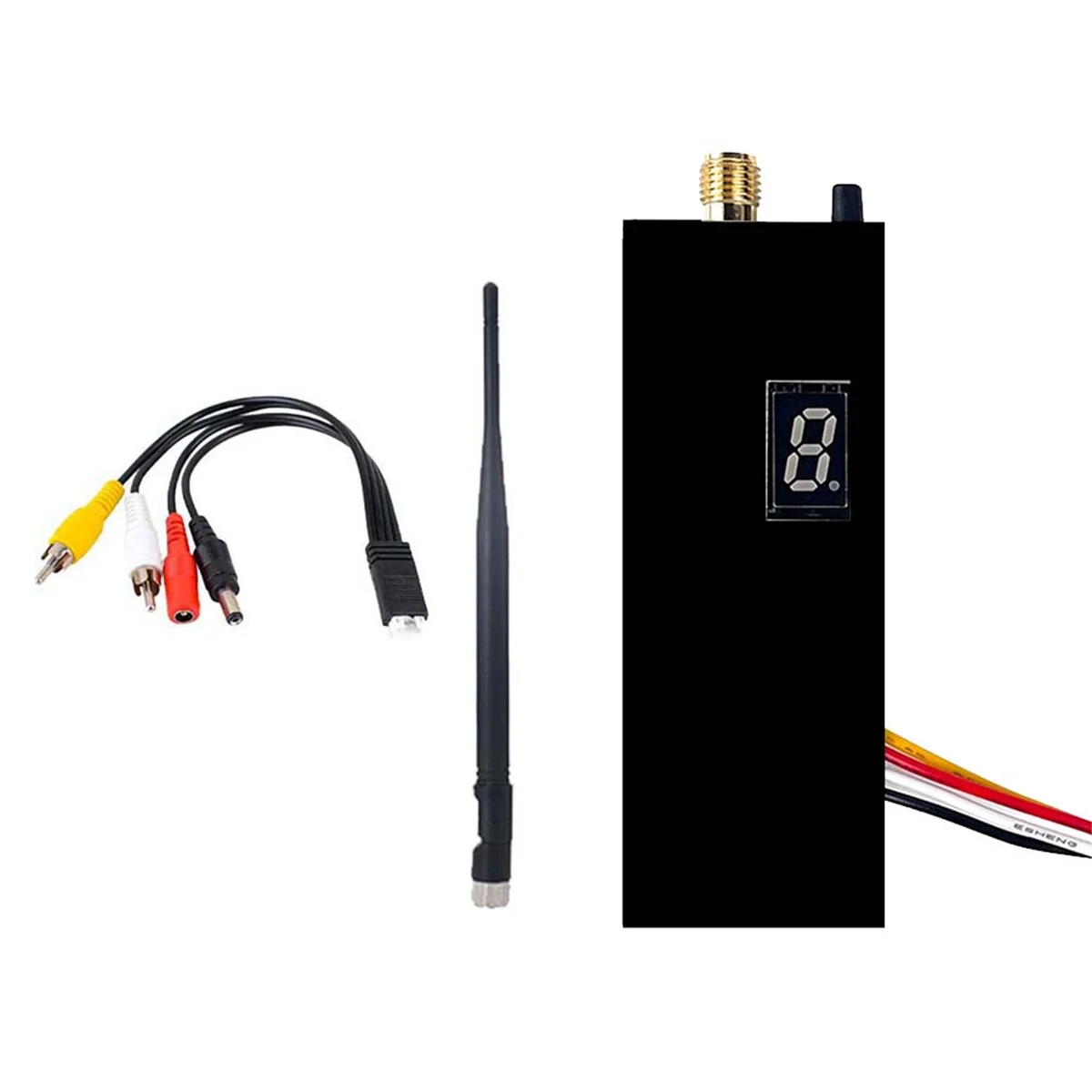 FPV 1.2G 1.5W VTX Transmitter 8CH 1500mW FPV Video Transmitter with Antenna for Long Range FPV Drone RC Model_A02I