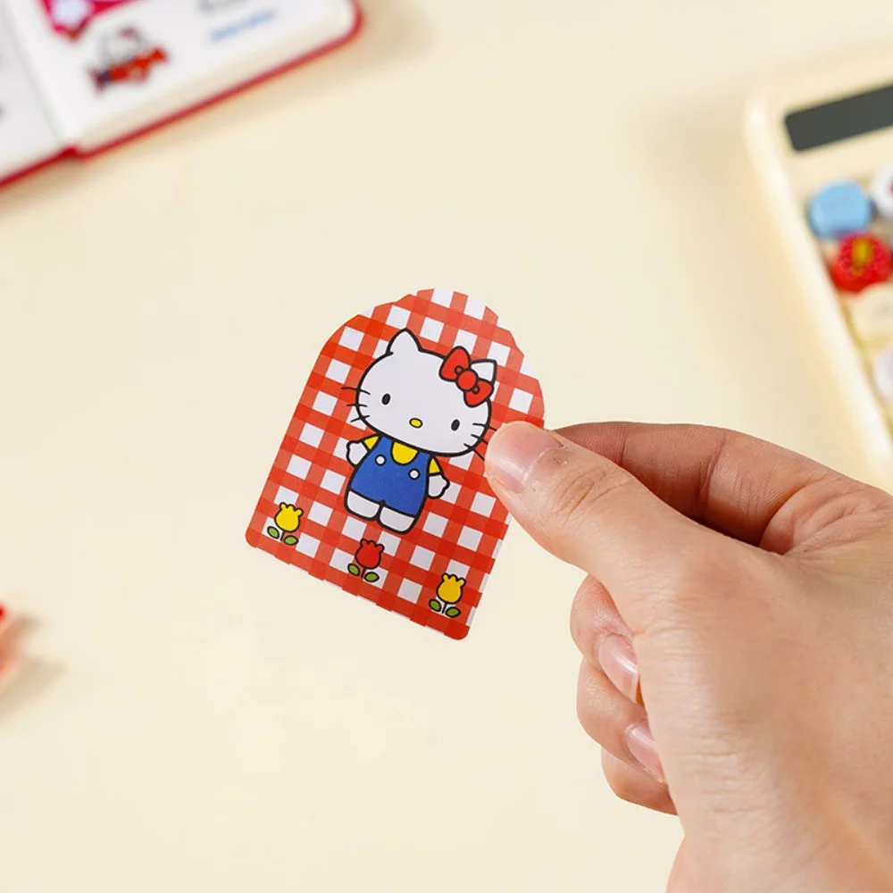 Genuine Sanrio Hello Kitty Toys Stickers Cartoon Scrapbook Craft Decal Materials Suitable For Planner Phone Laptop Decor Sticker