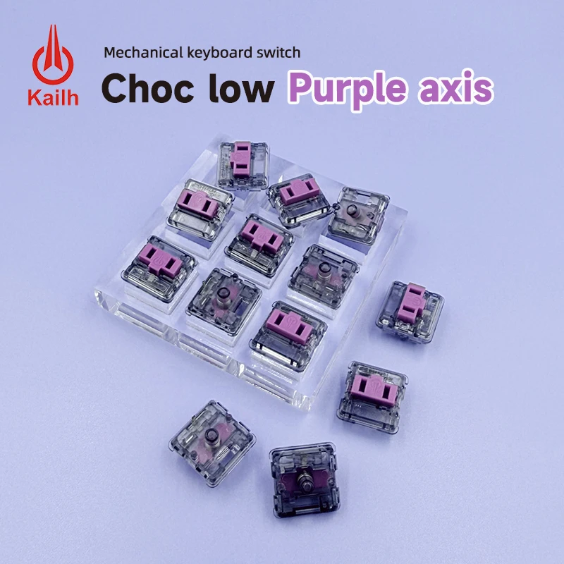 

Kailh low profile Switch Chocolate Keyboard Switch RGB SMD kailh Mechanical Keyboard Linear hand feeling 25g Purpz Switch