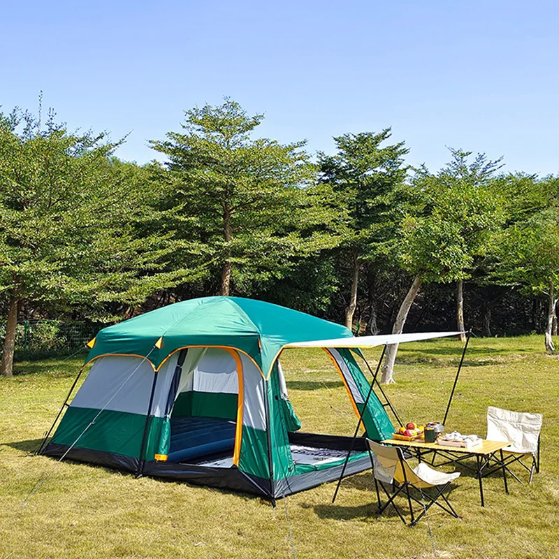 Picnic Camping Tent Waterproof Outdoor Multiple Portable Large And Medium Tent Group Camping Two Rooms One Hall Four Season Tent