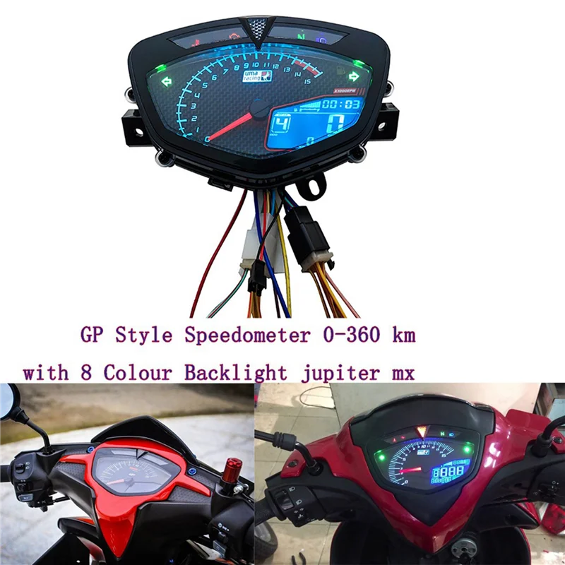 

4X Digital Meter For Yamaha Lc135 V1 Jupiter MX Copy Uma Motorcycle Speedometer LCD RPM Tachometer Meter