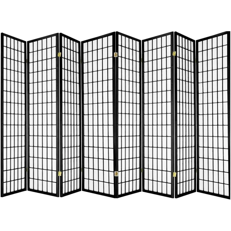 8 Panels Room Divider Privacy Screen Partition Style Finish 71