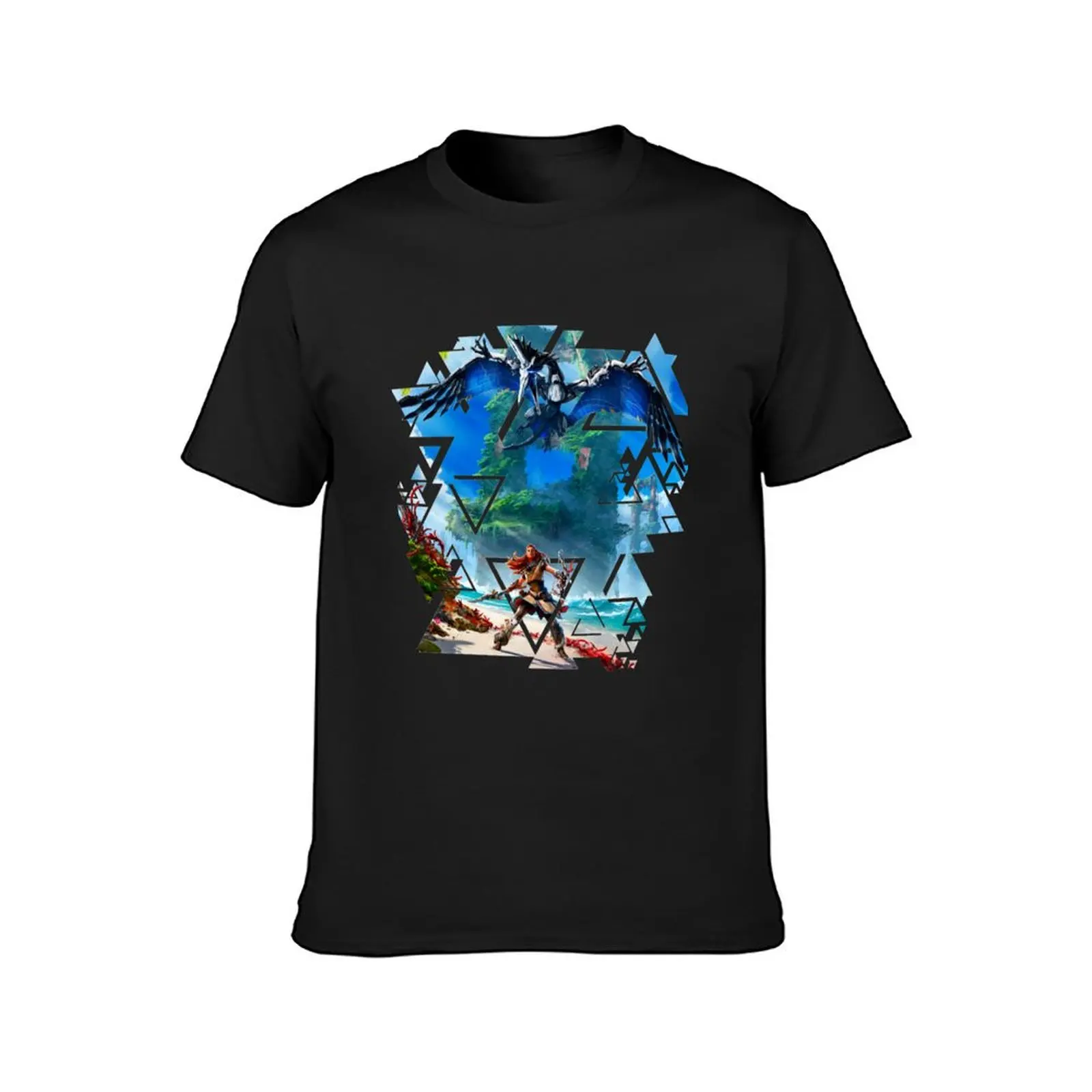 Horizon forbidden west Zero Dawn T-Shirt funnys summer clothes mens graphic t-shirts funny