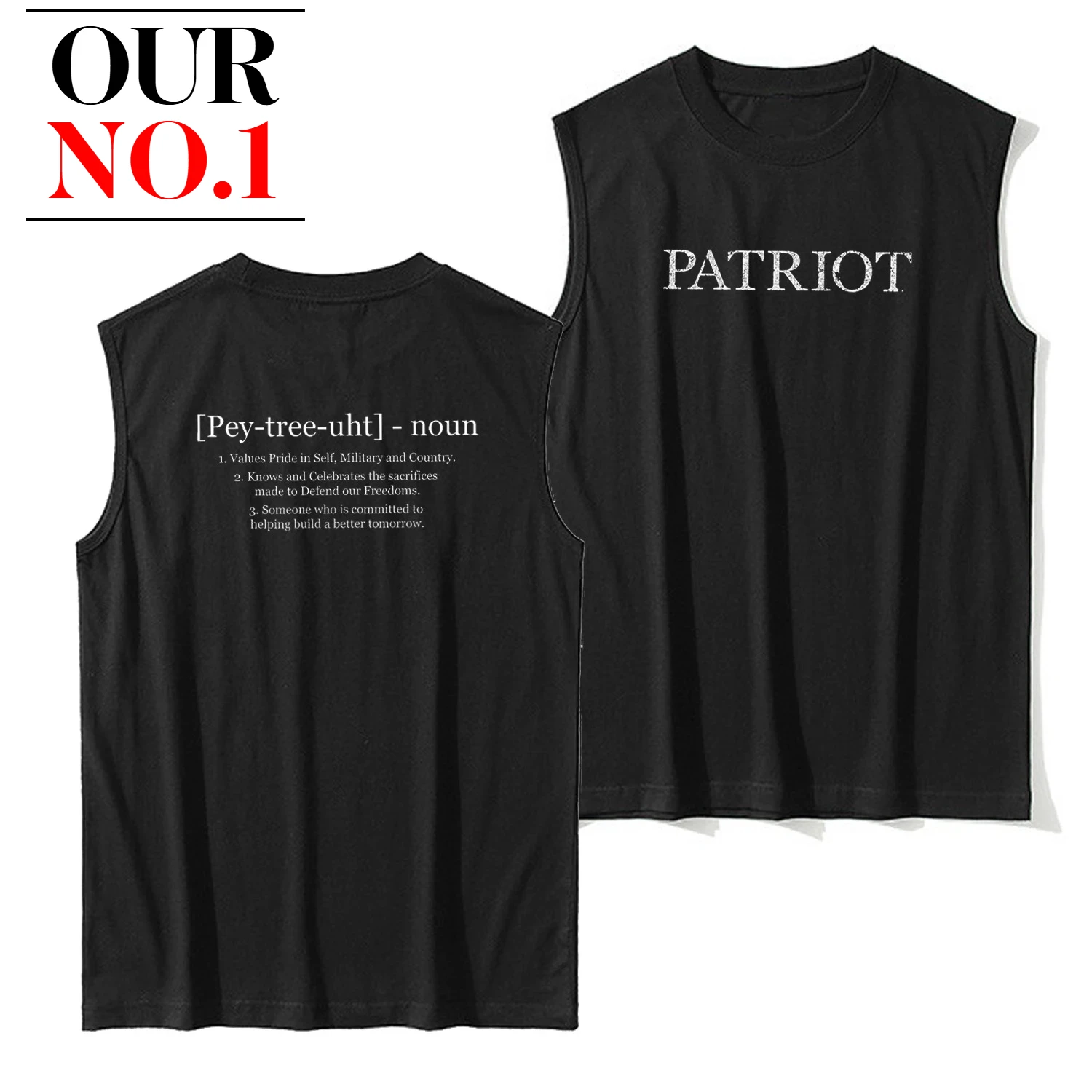 

Patriot Defined Inscriptions Майка из 100% хлопка с круглым вырезом Летние повседневные мужские майки Футболка без рукавов Патриотическая уличная одежда