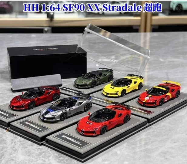 Модель HH 1:64 Суперкар SF90XX Модель автомобиля из смолы Stradale