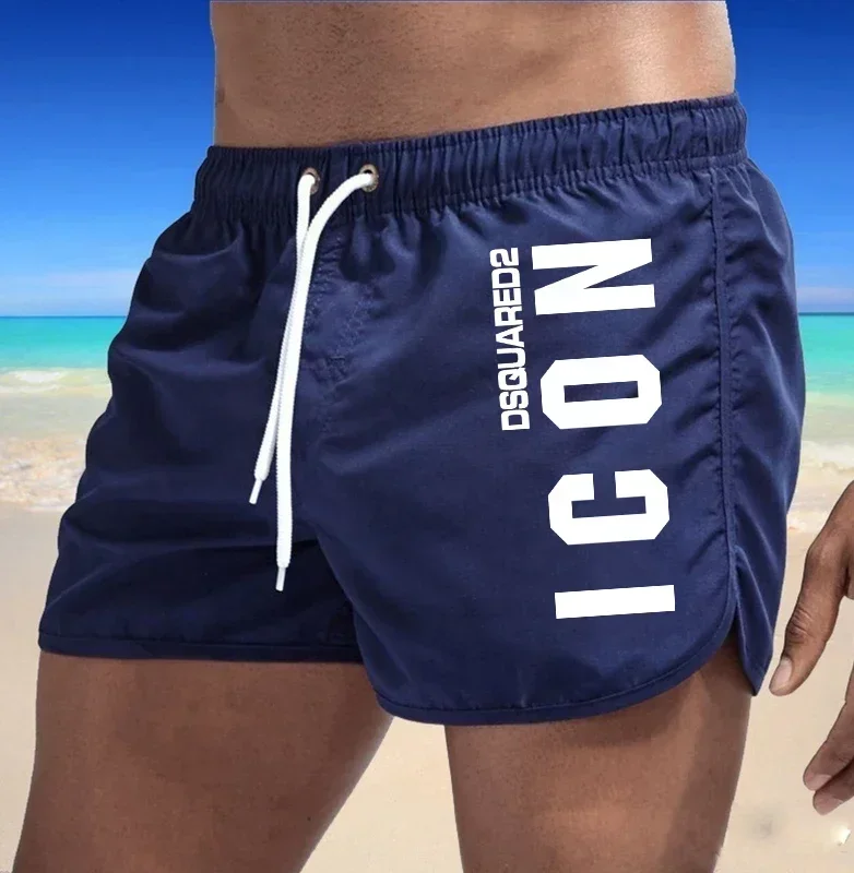 Costumi da bagno di qualità di vendita calda per l'estate del 2024, pantaloncini da spiaggia sexy per costumi da bagno, pantaloncini per abbigliamento da uomo per tavola da surf