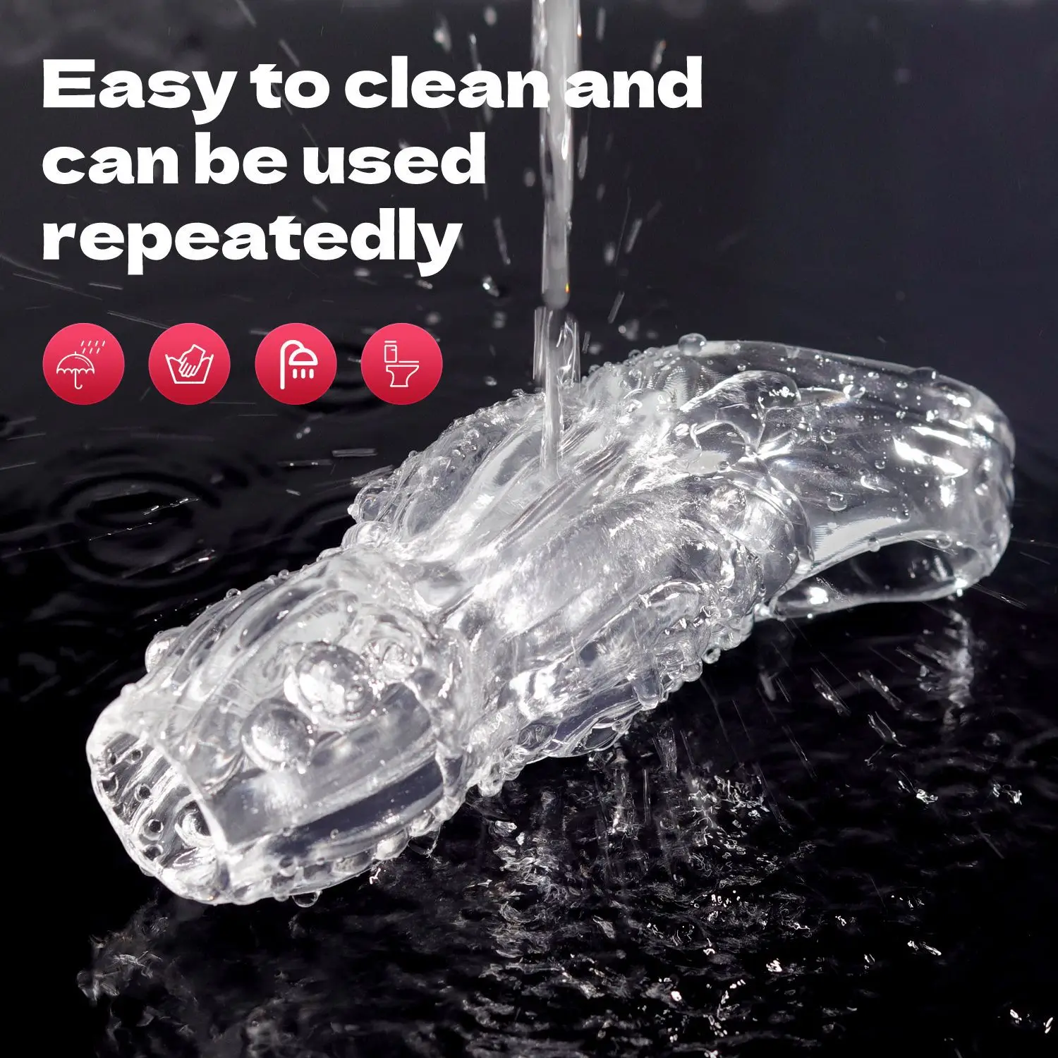 يتعرض رئيس سميكة الموسع القضيب كم خاص على شكل قفل الحيوانات المنوية متعة الذئب الأسنان كم حلقة الرجال زوجين يمزح لعبة