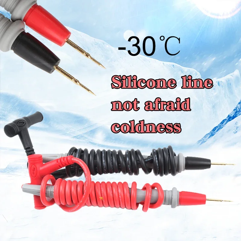 Universal Probe Test for Digital Multimeter Soft silica gel line Multi Meter  Probe Wire Pen Cable Suitable for winter