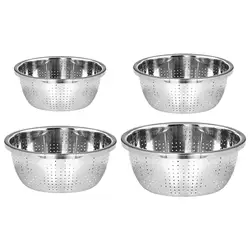 Stainless Steel Drain Colander Mesh Strainer Food Strainer Kitchen Colander Strainer for Carrots Grapes Tomatoes Veggies