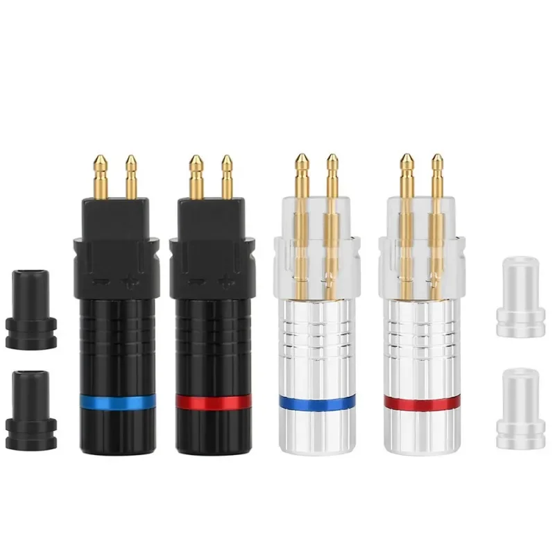 Hifi Earphone Upgrade Plug Connector For Sennheiser 2 Pin HD600 HD650 HD580 HD25 2.5 3.5 4.4mm Headphone Cable DIY Audio Adapter