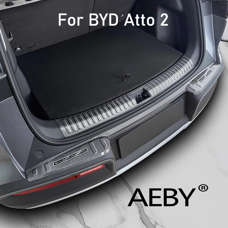 

AEBY For BYD Atto 2 2024-2025 Carbon Fiber Rear Bumper Guard,Custom Fit Anti-Scuff Tape,Anti-Scratch & Stylish,Exterior Trim