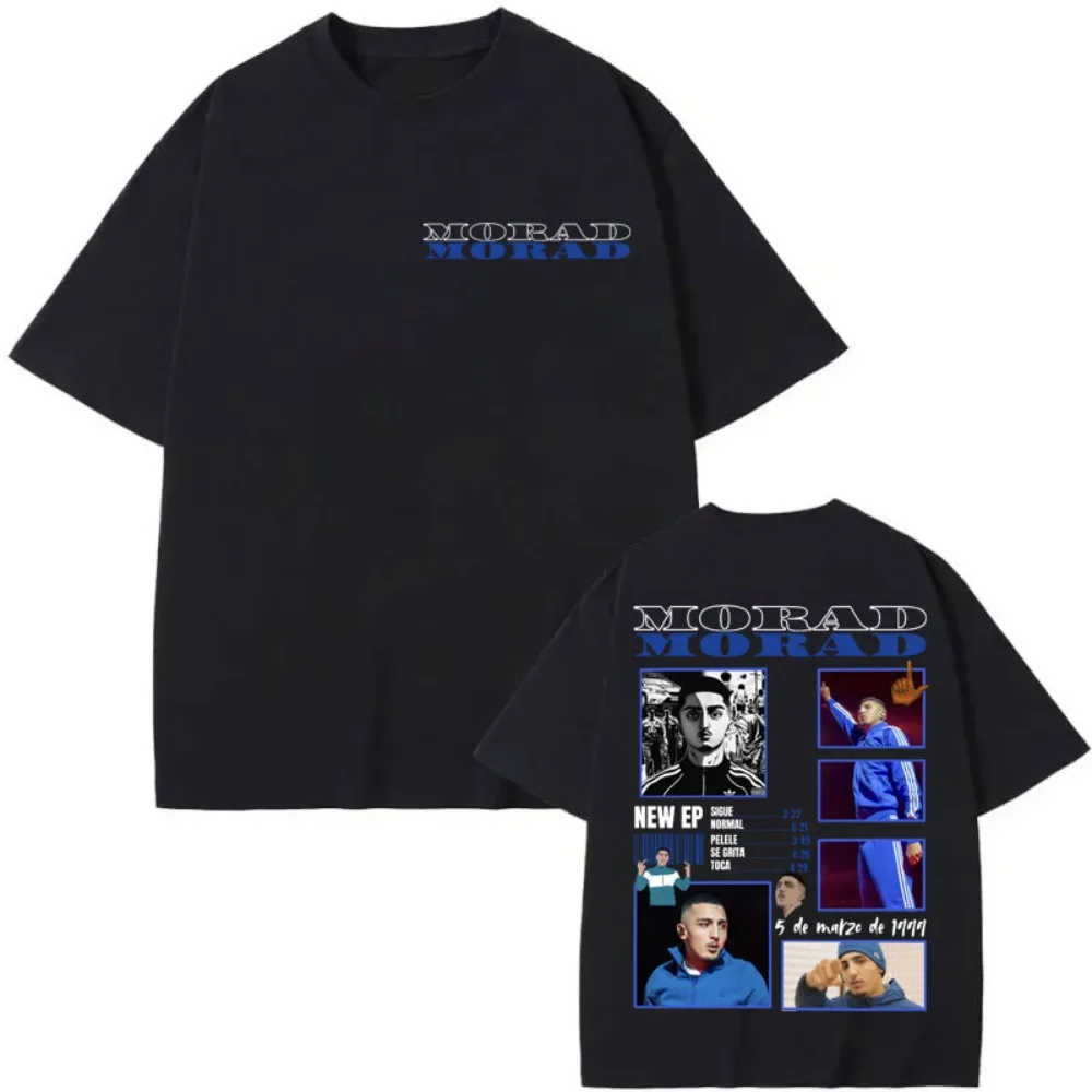 

Rapper Morad Tour 2025 Merch T-shirt Fashion Hip Hop Vintage Short Sleeve T-shirts Men Women Casual Loose Tees Cotton T Shirts