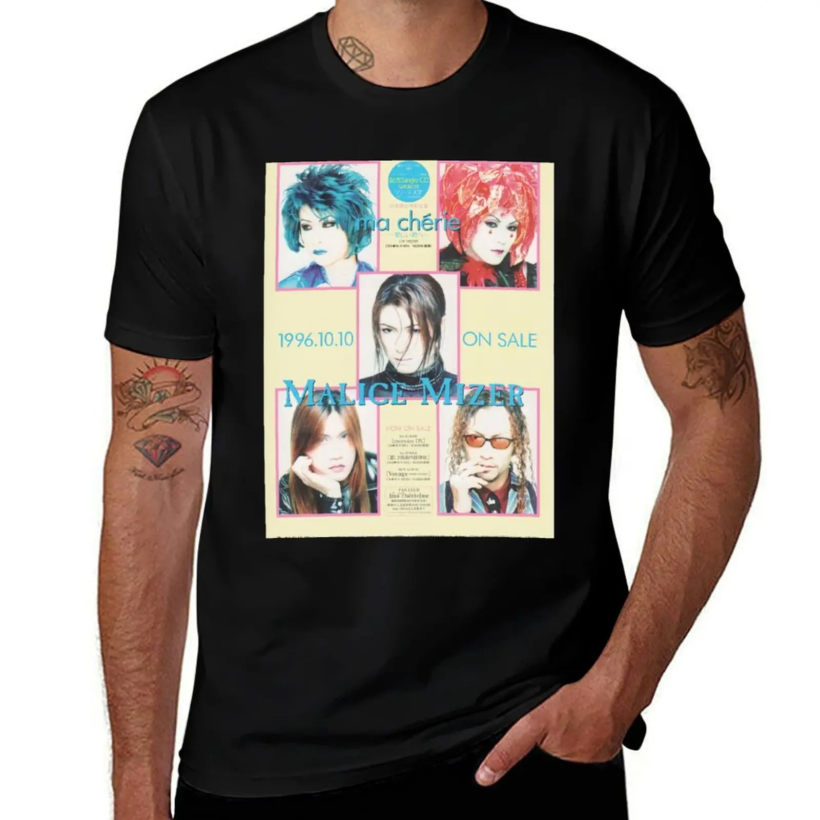 

malice mizer ma cherie (gackt era) T-Shirt topping funny shirt cotton oversizeds Short sleeve tee men