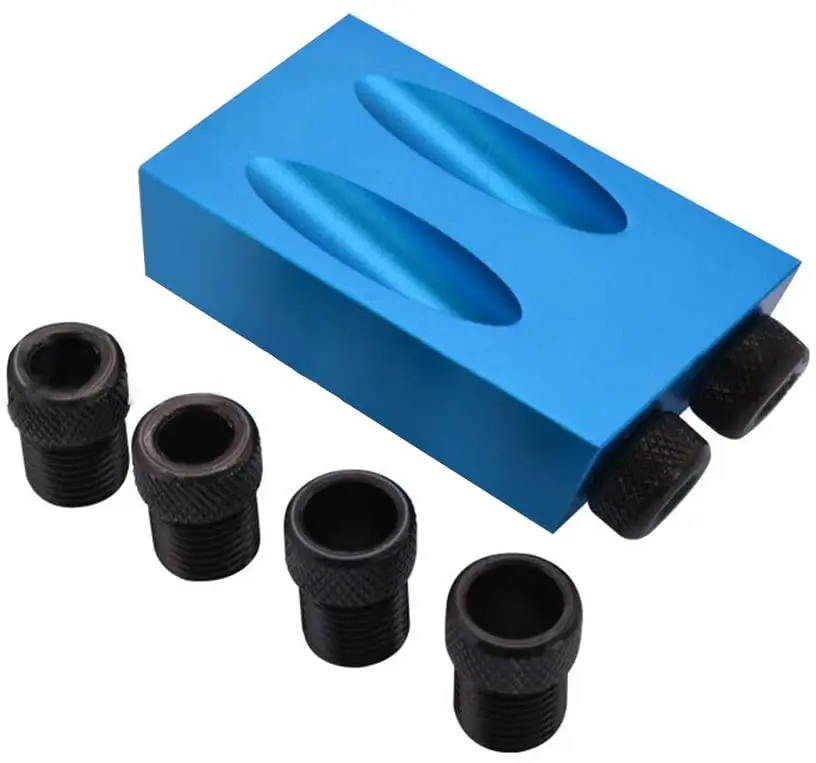 Hướng Dẫn Góc Khoan Định Vị Nghiêng Joinery Dụng Cụ Đồ Gỗ Xiên Lỗ Định Vị Bộ 15 Độ Cho Thợ Mộc 15PCS Bits Bộ