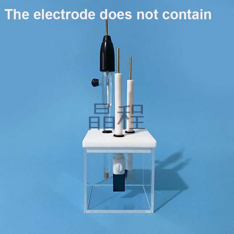 All Fused Quartz Photoelectrochemical Cell 200nm UV Transparent Electrolysis Tank PTFE 3-Hole Cover For Three Electrode Experime