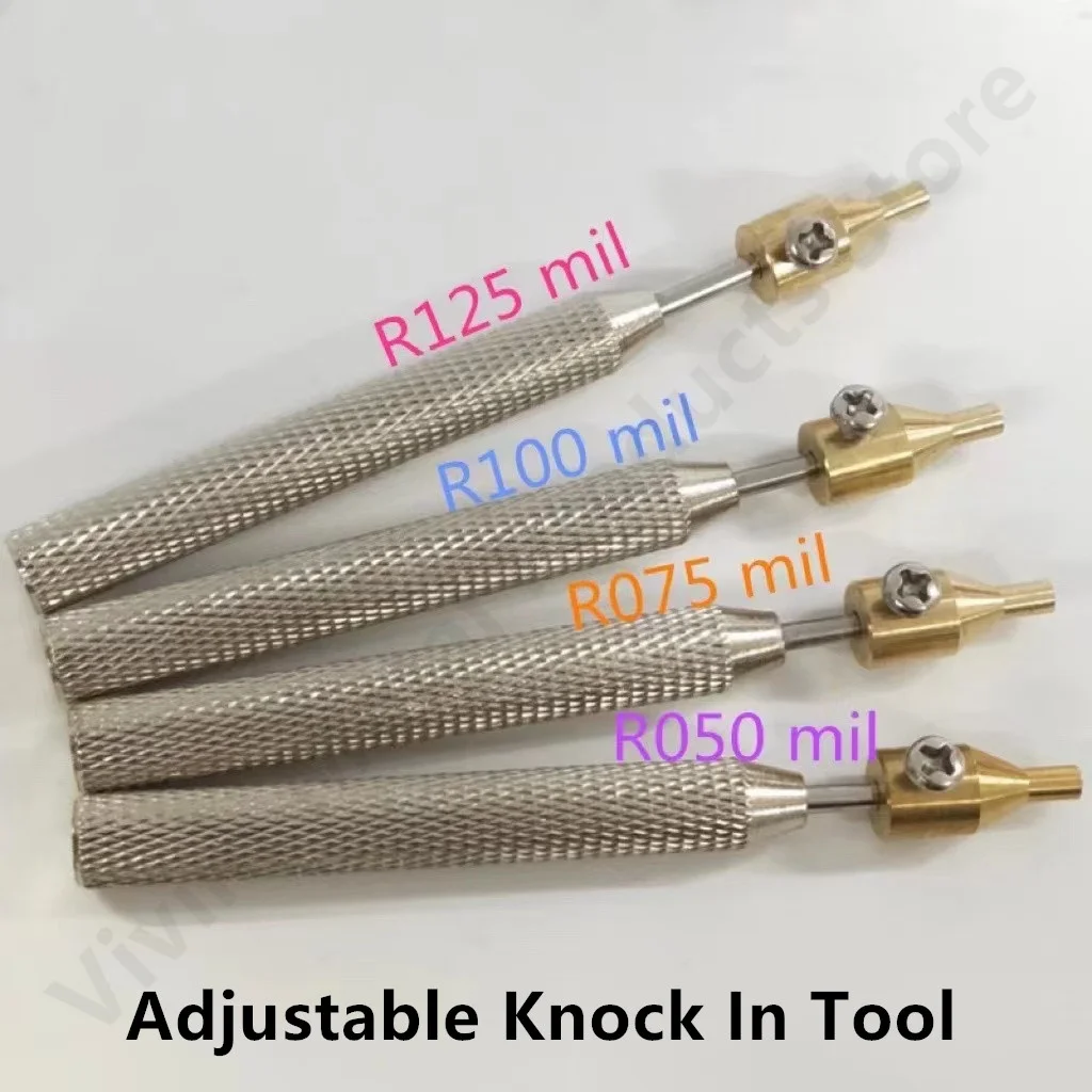 1PCS R125MIL R100MIL R75MIL R50MIL Probe Socket Probe Receptacle Pin Sleeve Retractor Knock in or knockout Needle Sleeve Puncher