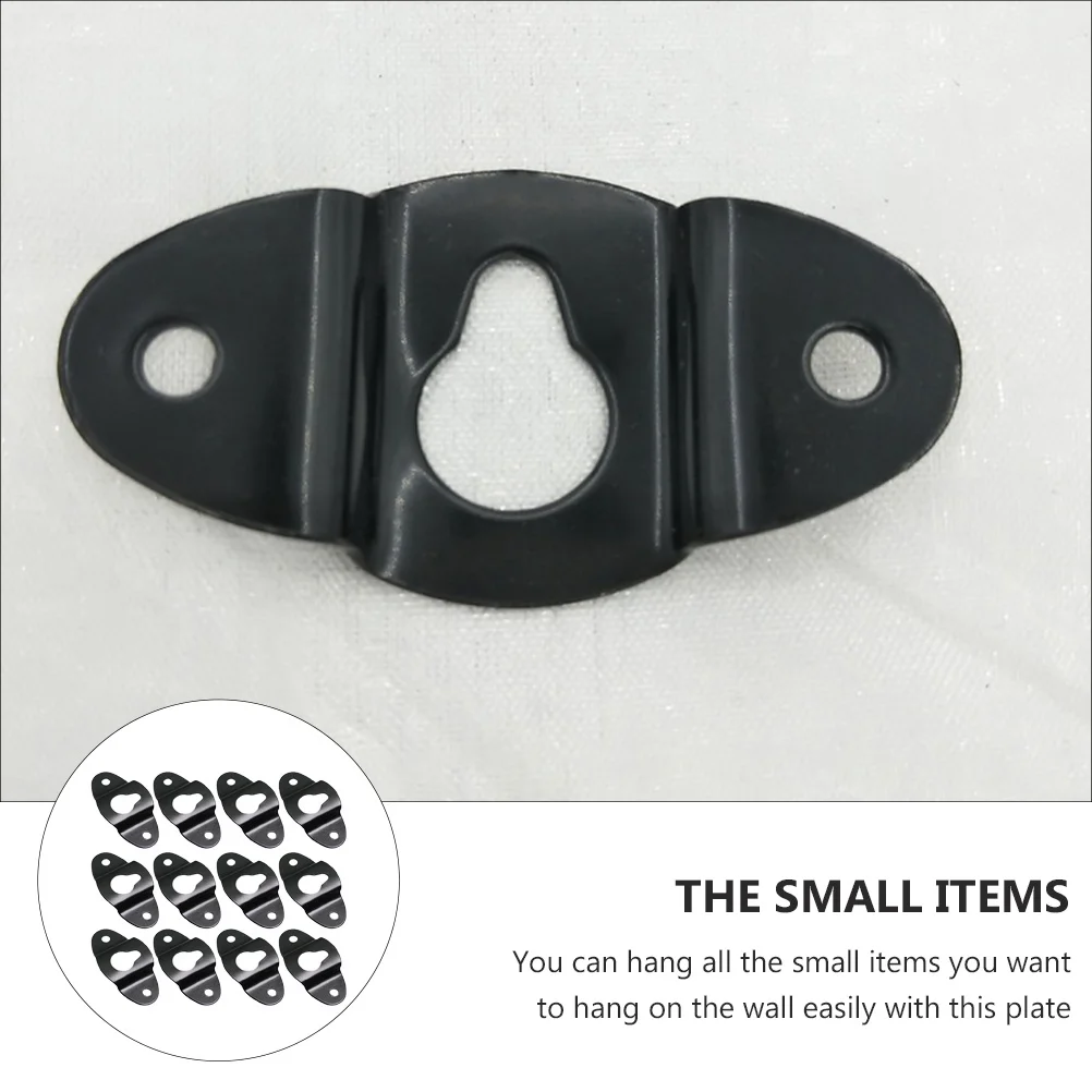 

20pcs Speaker Hanger Plate Iron Strong Bearing Thickened Mount Holder Wall Audio Equipment Hanging Bracket Surround Sound Box