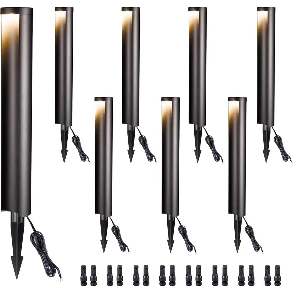 

12V Waterproof LED Path Lights, 5W 200LM, 8-Pack for Outdoor Garden and Lawn