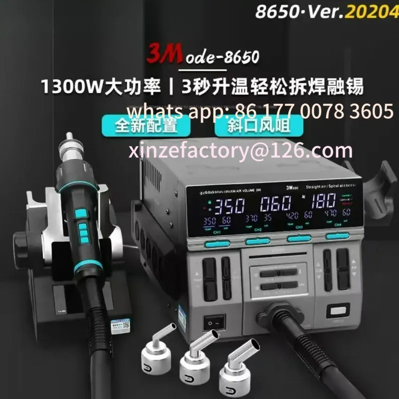 

Customizable hot air industrial-grade cell phone repair digital display constant temperature CPU desoldering station