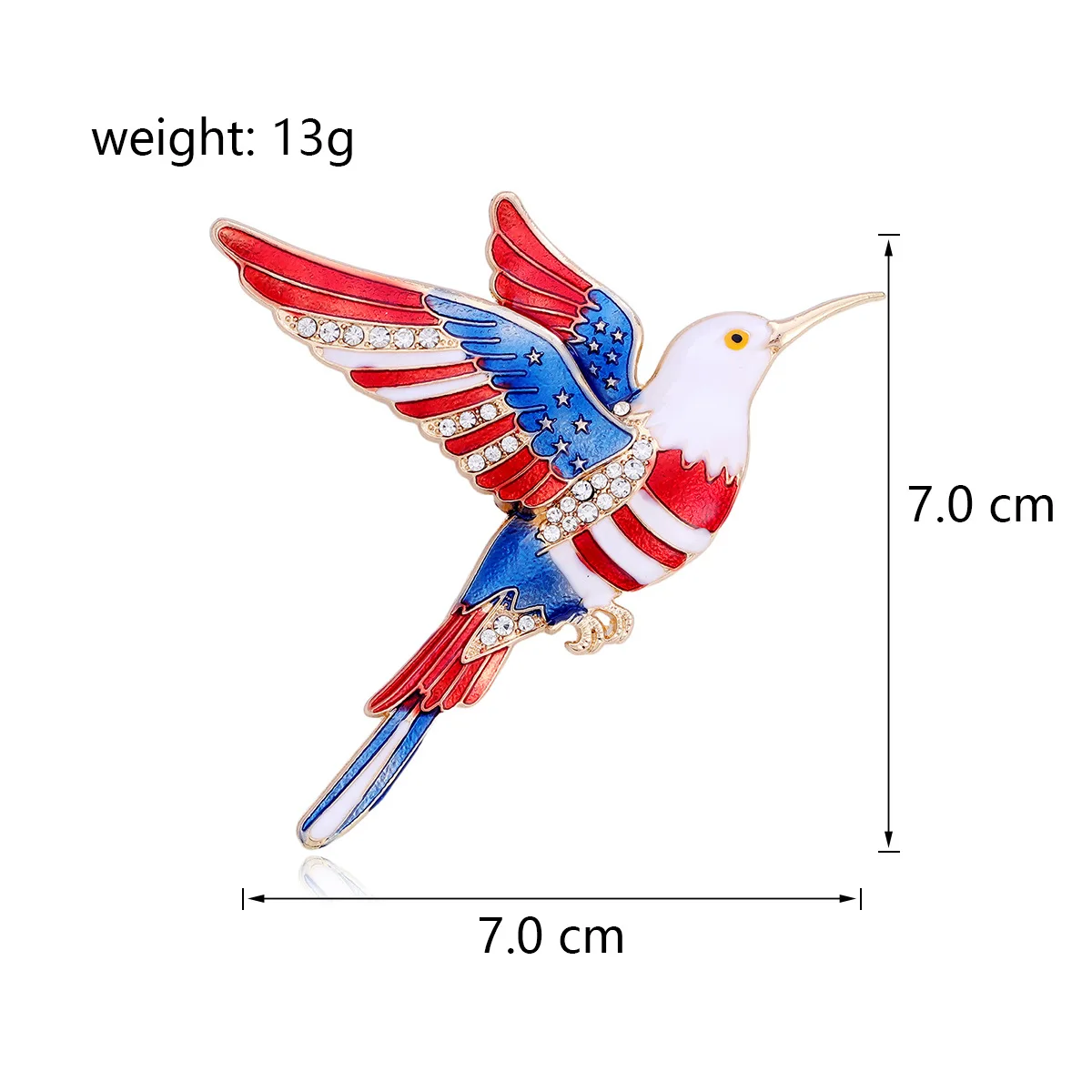 2026 United States 250th Anniversary Brooch Cross-Border Independence Day Patriotic Medal Corsage Accessories
